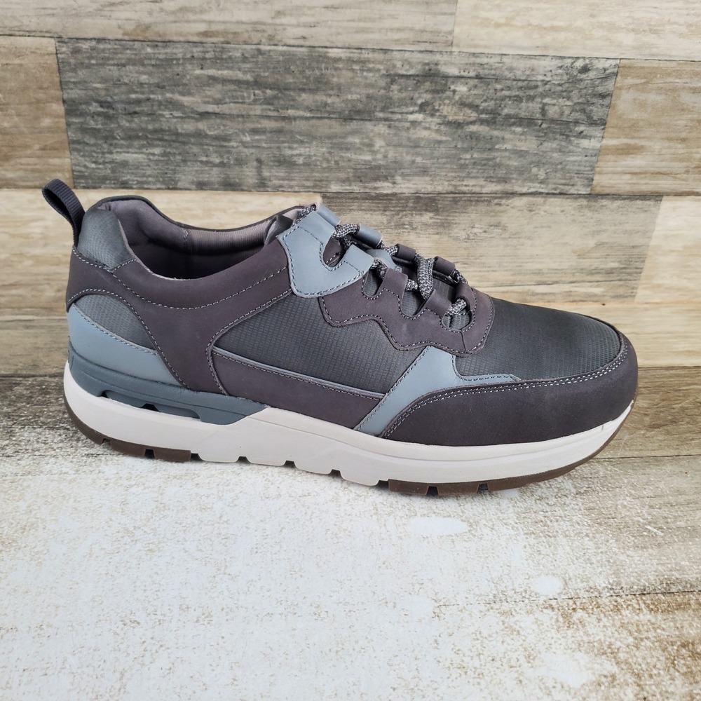 Rockport Works Pulse Tech Womens Work Shoes Sz 9 W Gray Leather Comp Toe Lace Up